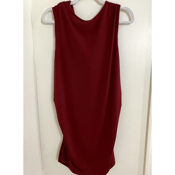 Ashley Stewart Burgundy Sleeveless Long Tunic  - Size 18/20 (NWT) - Picture 2 of 5